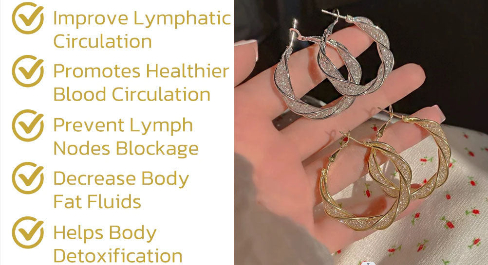 （🔥LAST DAY SALE-80% OFF) Lymphatic activity hoop earrings
