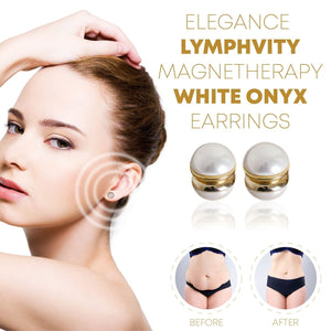 Elegance Lymphvity MagneTherapy White Onyx Earrings（Limited time discount 🔥 last day）